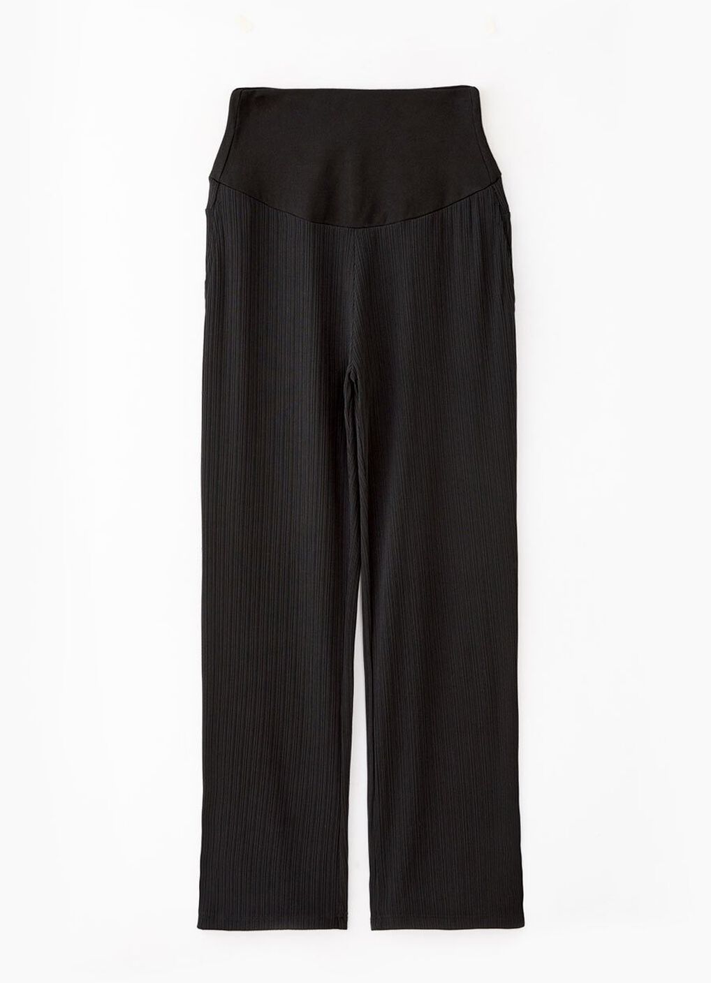 Pleated Maternity Straight Leg Pants, Black, hi-res image number 6