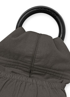 Solid Linen Baby Ring Sling, Charcoal, hi-res