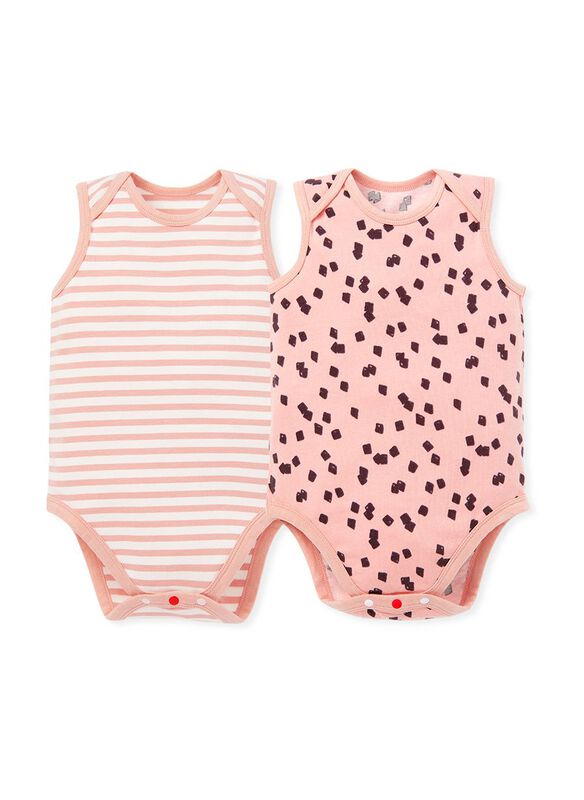 Grass Jelly Baby Cotton S/L Bodysuit 2 Pcs Pack