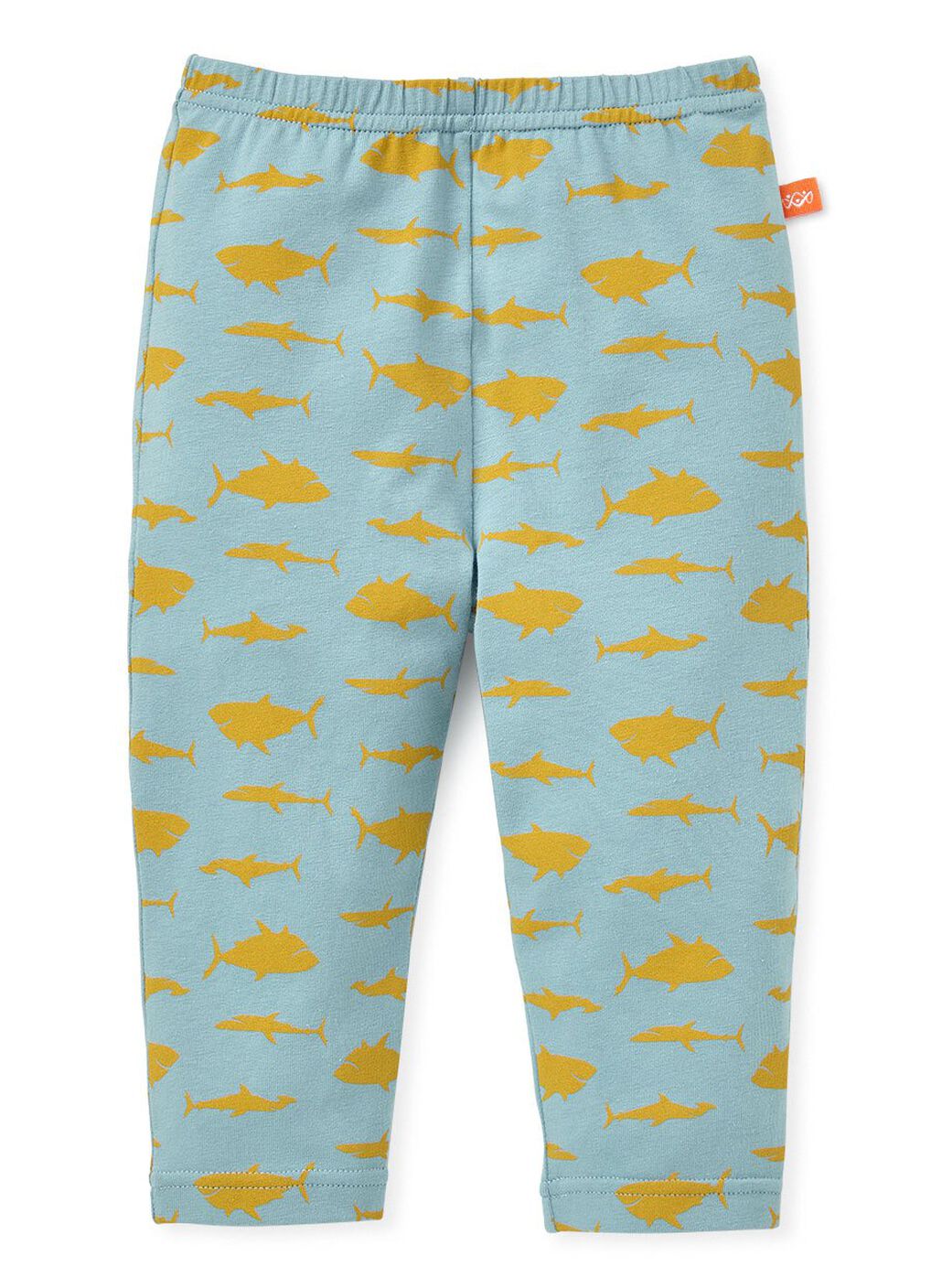 Baby Cotton Full-length Leggings, Blue Grey, hi-res image number 0