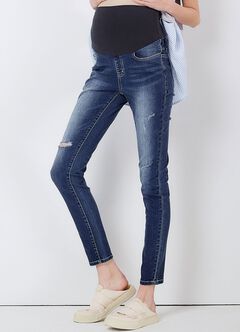 Maternity Stretch Slim Jeans, , hi-res