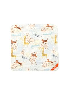 3 Layers Gauze Cotton Saliva Towel 2 Pack, Coral, hi-res