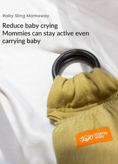 Solid Linen Baby Ring Sling, Olive, hi-res
