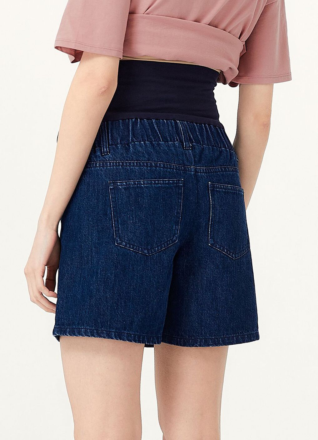 The A-Line Maternity Denim Shorts, , hi-res image number 3