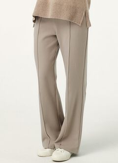 Relaxed Maternity Slim Pants, Khaki, hi-res