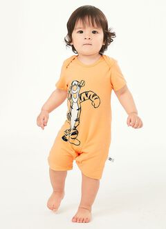 Disney Tigger Baby Cotton S/S Romper, Orange, hi-res