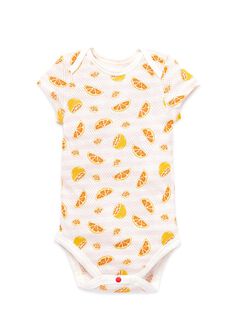 Baby Cotton Mesh Short Sleeve Bodysuit 2 Pack, Orange, hi-res