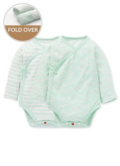 Pearl Barley Newborn Cotton L/S Bodysuit 2 Pcs Pack, , hi-res