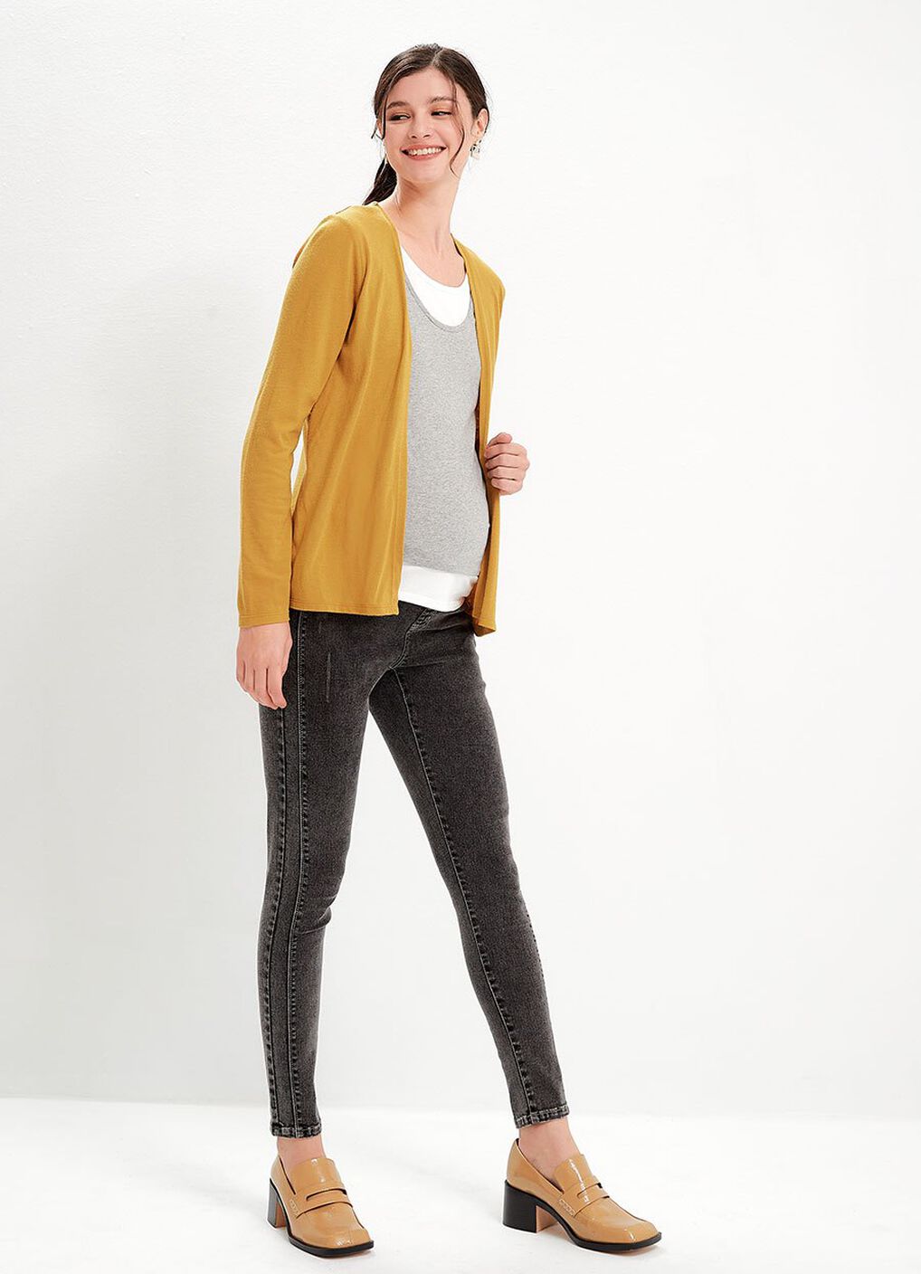 2 in 1 Maternity & Nursing Splicing Cardigan, , hi-res image number 3