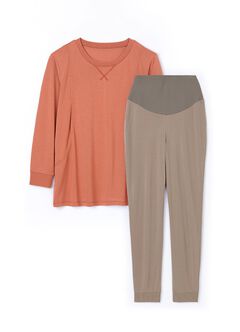 Sweet Dreams Maternity & Nursing Pyjama Set, Mink, hi-res