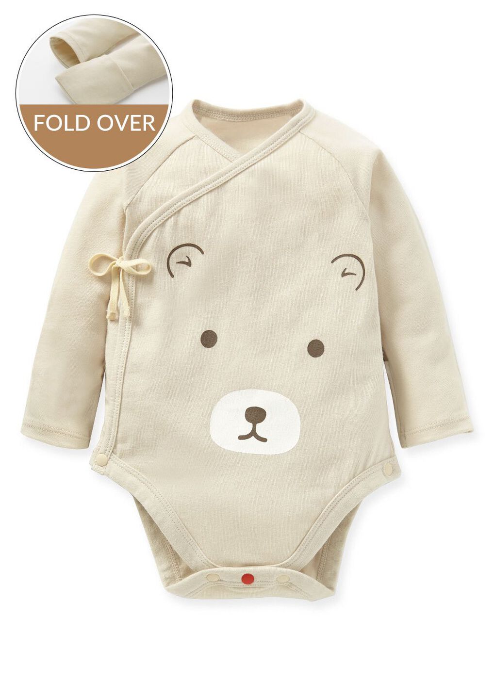Little Bear Newborn Cotton L/S Bodysuit, , hi-res image number 0