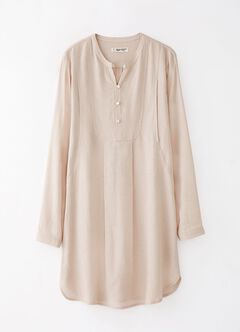 Half Button Round Neck Maternity & Nursing Long Top, , hi-res