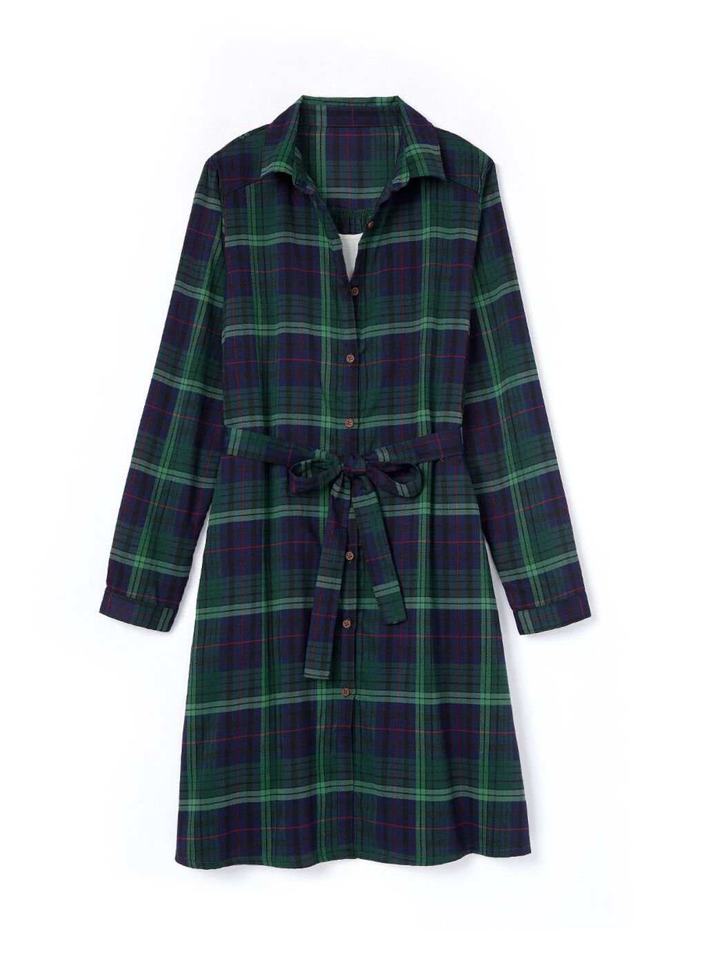 Classic Plaid Maternity & Nursing Shirt Dress, , hi-res image number 5