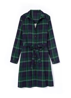 Classic Plaid Maternity & Nursing Shirt Dress, , hi-res