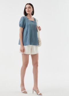 Square Collar Maternity & Nursing Top, , hi-res