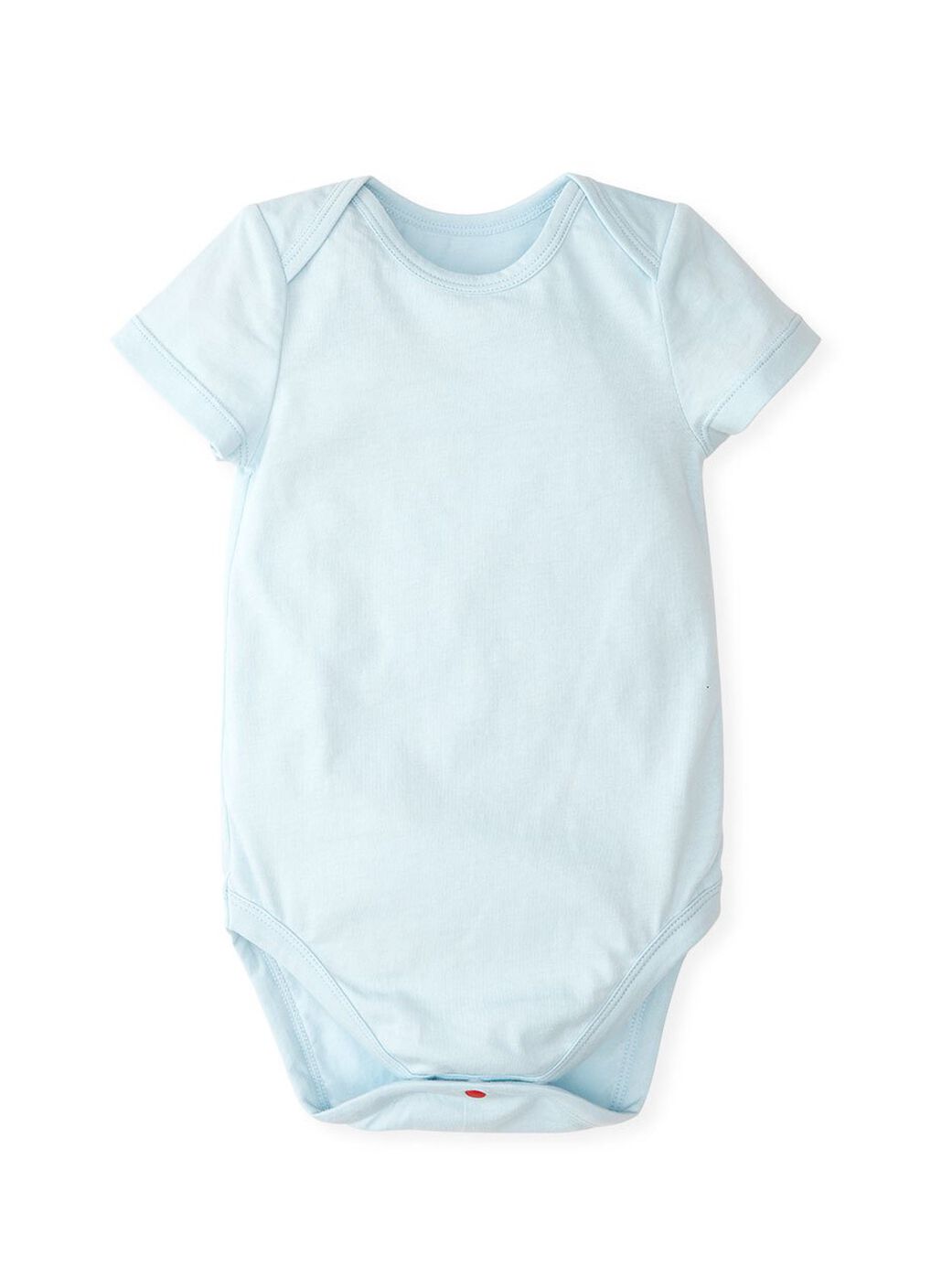 Baby Cotton Short Sleeve Bodysuit 2 Pack, Light Blue, hi-res image number 1