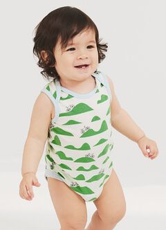 Bicycle Baby Cotton S/L Bodysuit 2 Pcs Pack, , hi-res