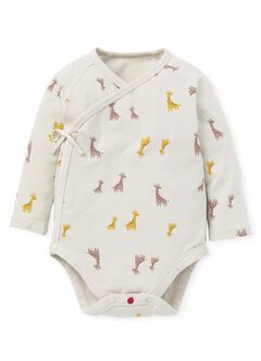 Giraffe Newborn Cotton L/S Bodysuit 2 Pcs Pack, , hi-res