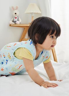 Lightweight Optimum Temp. Sleep Suit-Sea World, , hi-res