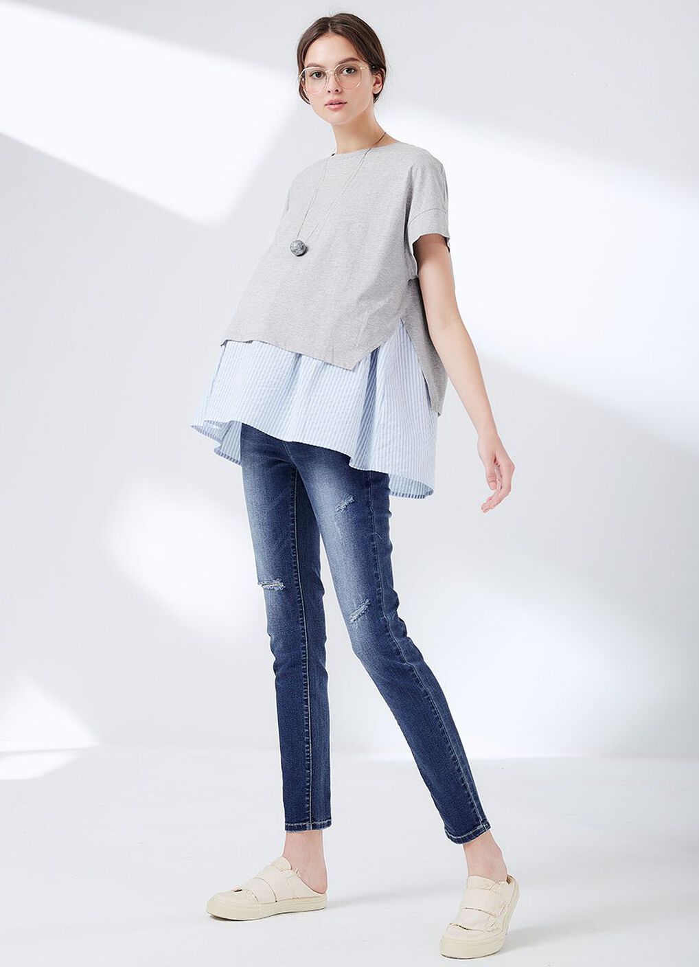 Maternity Stretch Slim Jeans, , hi-res image number 4