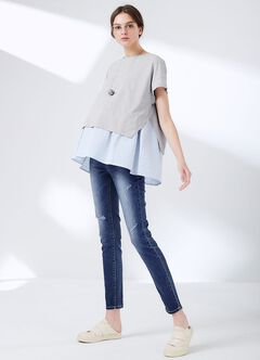 Maternity Stretch Slim Jeans, , hi-res