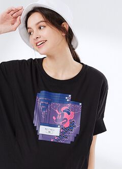 Disney Lag Minnie Maternity & Nursing Top, Black, hi-res