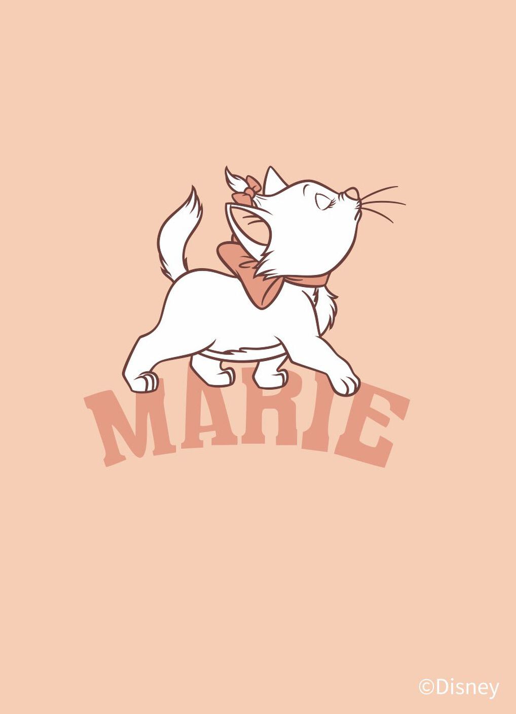 Disney Marie Baby Cotton Ruffle S/L Bodysuit, Coral, hi-res image number 1