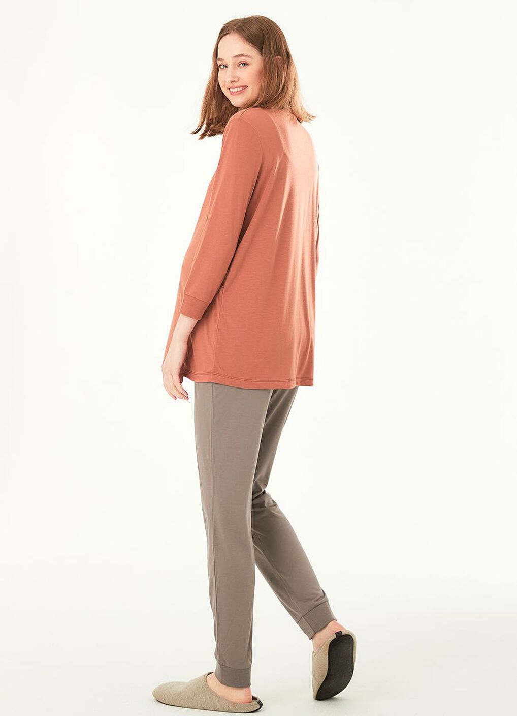 Sweet Dreams Maternity & Nursing Pyjama Set, Mink, hi-res image number 3