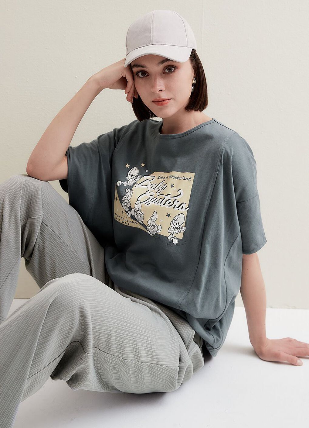 Pleated Maternity Straight Leg Pants, Silver, hi-res image number 5