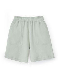 Baby Cotton Pull On Shorts with Pocket, Green, hi-res