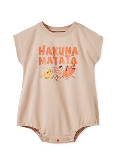 Disney Hakuna Matata Baby Cotton Short Sleeve Romper, , hi-res