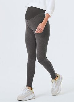 Maternity Yoga Warm Leggings, Charcoal, hi-res