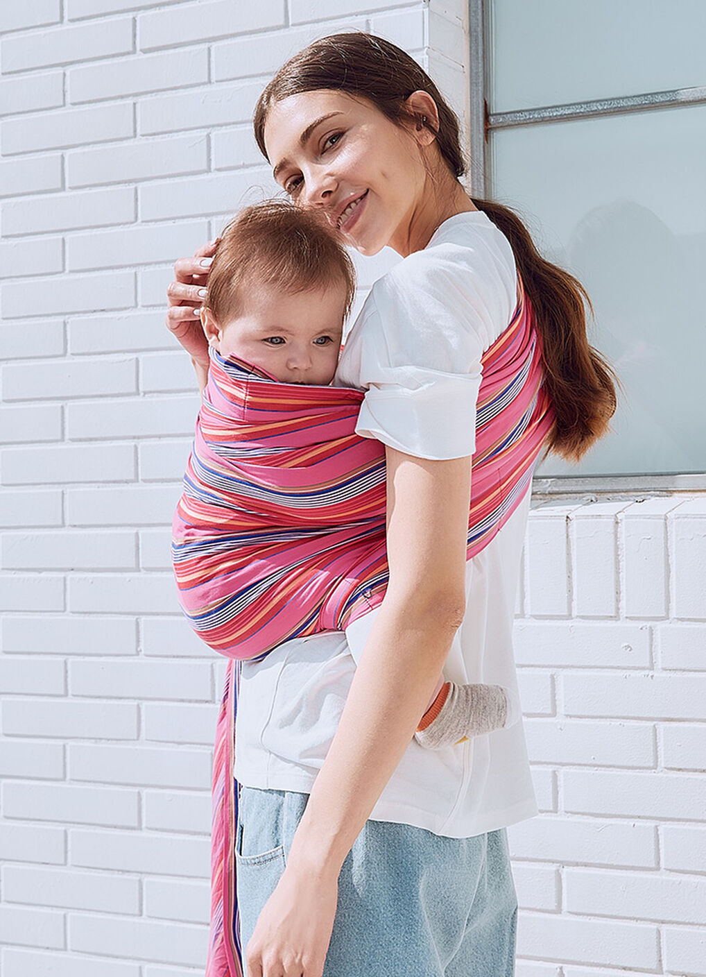 Chibi Maruko Chan Baby Ring Sling, Red, hi-res image number 0