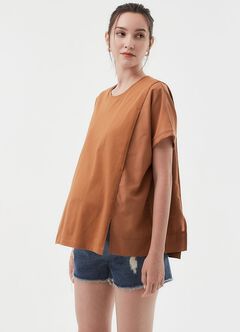 Raw Hem Maternity Denim Shorts, , hi-res