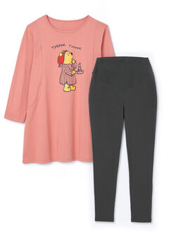 Disney Winnie The Pooh Maternity & Nursing Pyjama Set, , hi-res