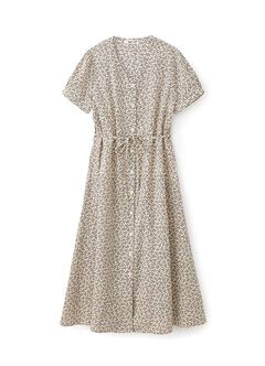 Floral Print V-Neck M&N Dress, , hi-res