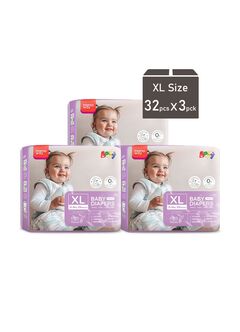 Mamaway Baby Diapers (XL, 32pcs x 3pck), , hi-res