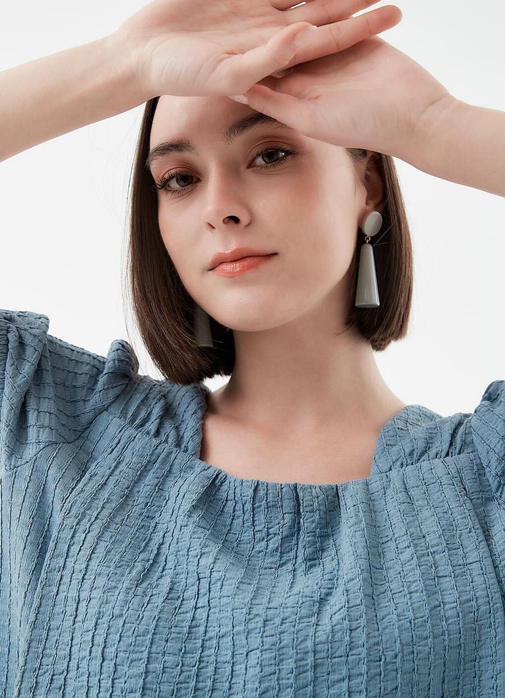 Square Collar Maternity & Nursing Top, , hi-res image number 0