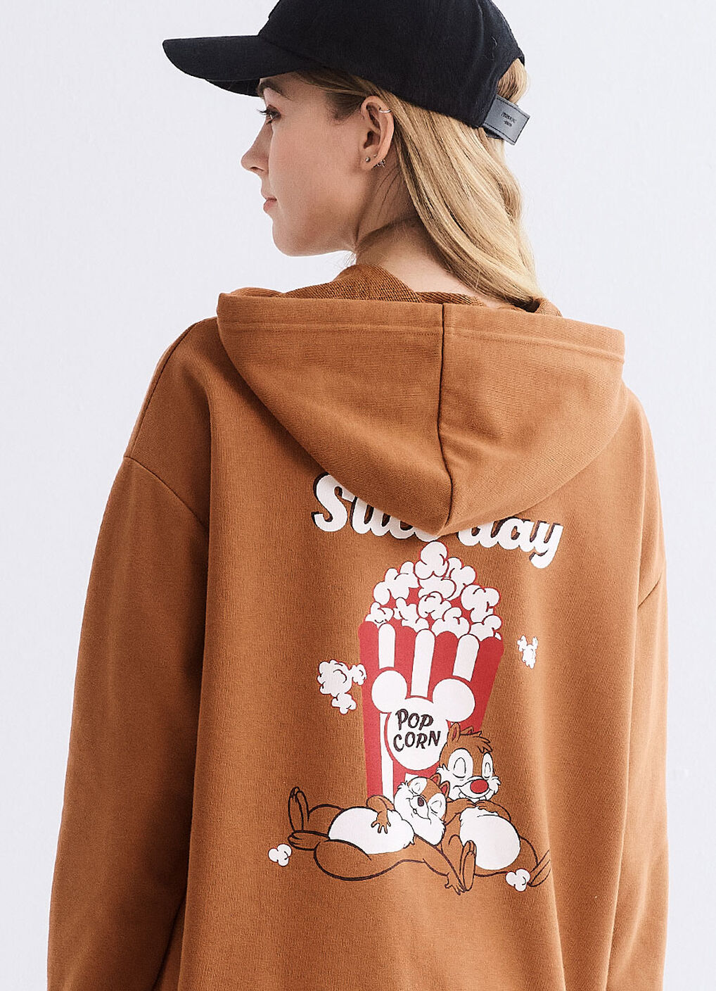 Disney Chip & Dale Popcorn Long Sleeves Maternity & Nursing Top, Brown, hi-res image number 5