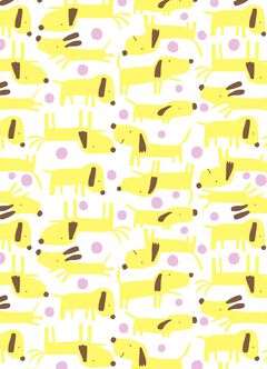 Puppy Baby Cotton Sleeveless Bodysuit 2 Pack, Yellow, hi-res