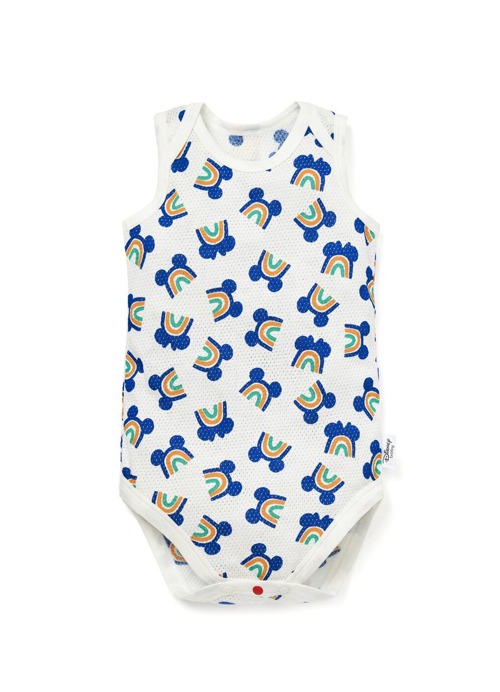 Baby Cotton Mesh Sleeveless Bodysuit 2 Pack, Orange, hi-res image number 4