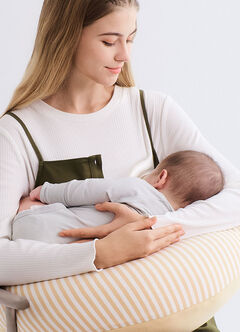 2 in 1 Maternity & Nursing Spliced Dress, Olive, hi-res