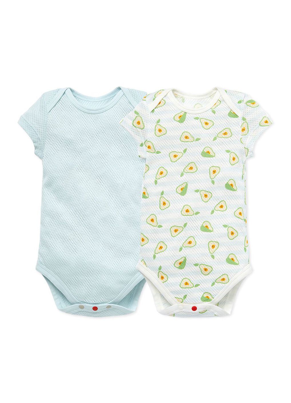 Baby Cotton Mesh Short Sleeve Bodysuit 2 Pack, Lime, hi-res image number 0