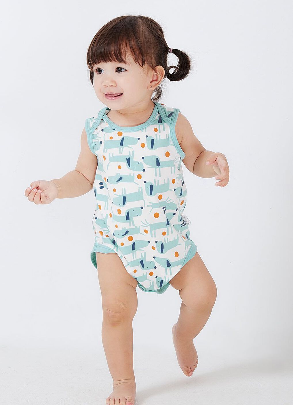 Puppy Baby Cotton Sleeveless Bodysuit 2 Pack, , hi-res image number 2