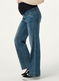 Best Fit Maternity Straight Leg Jeans, , hi-res