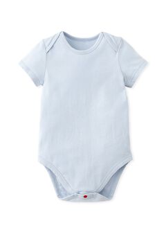 Blue Elephant Baby Cotton Short Sleeve Bodysuit 2 Pcs Pack, , hi-res