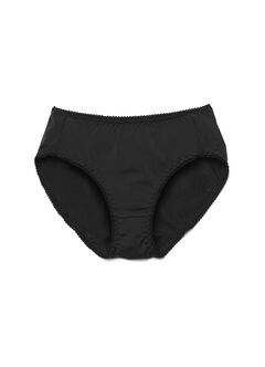 Antibacterial Maternity Midi Briefs 2 Pack, Black, hi-res