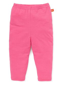 Baby Cotton Full-length Leggings, Fuschia, hi-res