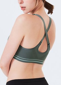 Mamawave Maternity & Nursing Sports Bra, Green, hi-res