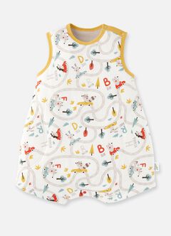 Lightweight Optimum Temp. Sleep Suit-Jungle Bumper Car, Mustard, hi-res